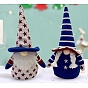 Decoraciones de exhibición de tela, adornos navideños de gnomos