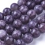 Natural Lepidolite/Purple Mica Stone Beads Strands, Round