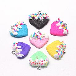 Handmade Polymer Clay Pendants, Heart