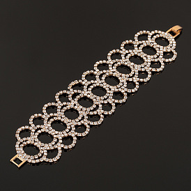 Sparkling Bridal Bracelet with Rhinestones - Wedding Jewelry and Accessories