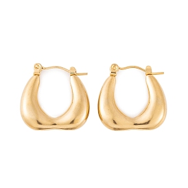 Ion Plating(IP) 304 Stainless Steel Hoop Earrings for Women, Heart