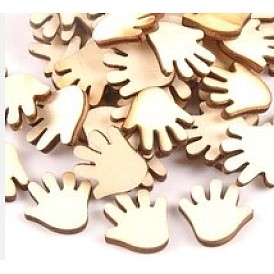 Undyed Wood Display Decorations, Home Decorations, Palm