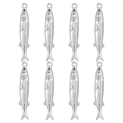 8 латунные подвески шт., рыба