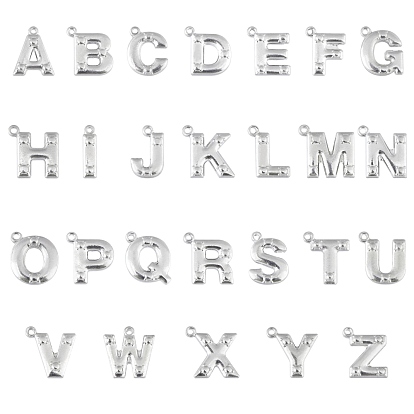 304 Edelstahl Alphabet Charme Edelstahl, Buchstabe