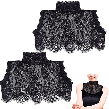 2шт. хлопковые кружевные съемные накладные воротники