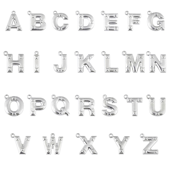 304 Edelstahl Alphabet Charme Edelstahl, Buchstabe