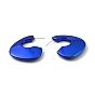 Twist Triangle Acrylic Stud Earrings, Half Hoop Earrings with 316 Surgical Stainless Steel Pins