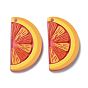 Полупрозрачные акриловые подвески, 3 d распечатано, оранжевые