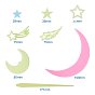 DIY Luminous Patch Wall Stickers, Fluorescent Glow In The Dark Kids Bedroom Decal, Home Decor, Star & Moon