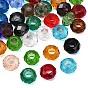 Glass European Beads, Large Hole Beads, Rondelle, Faceted