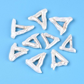 Натуральный жемчуг в стиле барокко кеши, зарождающаяся жемчужина, треугольные