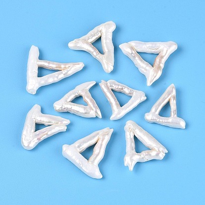 Натуральный жемчуг в стиле барокко кеши, зарождающаяся жемчужина, треугольные