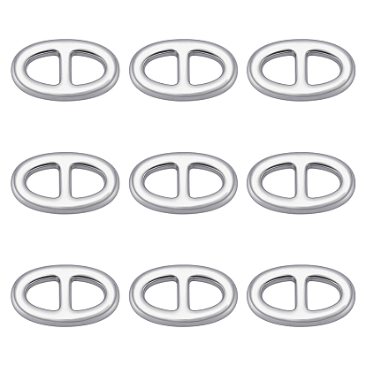 10шт 304 подвески из нержавеющей стали, Ссылки на вкладку с газировкой/открывающую вкладку, овальные, не тускнеет