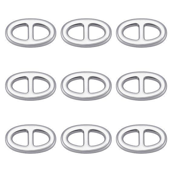 10шт 304 подвески из нержавеющей стали, Ссылки на вкладку с газировкой/открывающую вкладку, овальные, не тускнеет