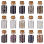 120g 15 Style Glass Bugle Beads, Round Hole Seed Beads