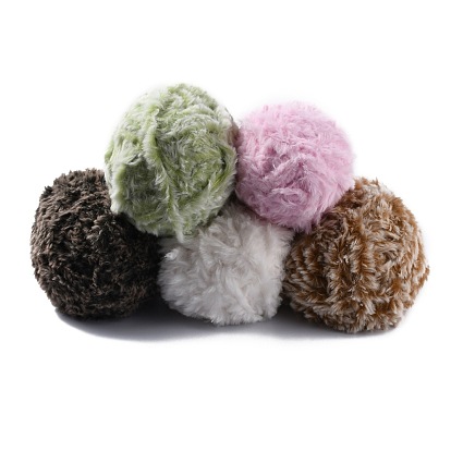Polyester & Nylon Yarn, Imitation Fur Mink Wool, For Knitting Soft Coat