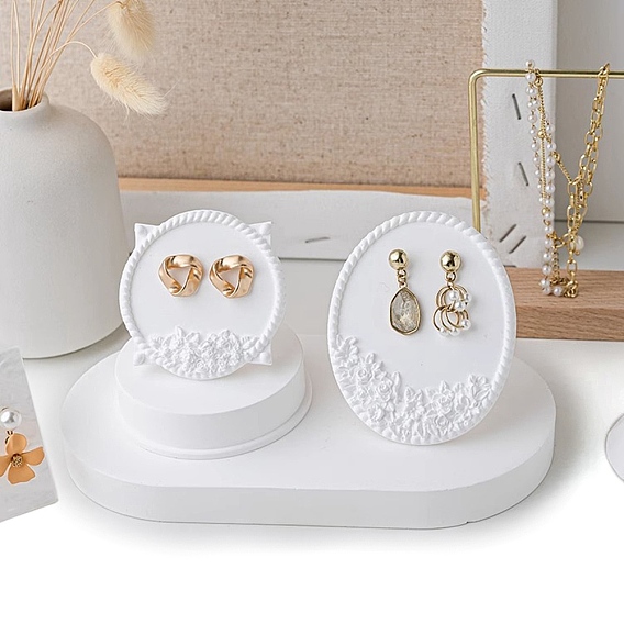 Ювелирная тарелка из левкаса, подставка для хранения сережек