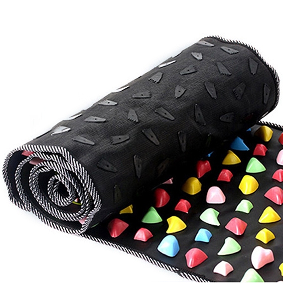 Массажные подушечки для ног из искусственной кожи, Рефлексотерапия, ходьба, массажные коврики для ног