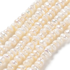 Perles de nacre naturelle brins Keshi, perle de culture d'eau douce, note 3a+, perles baroques, rondelle