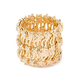 Bracelet anneau rétractable pliant étoile en laiton, bracelet anneaux télescopiques pour femme