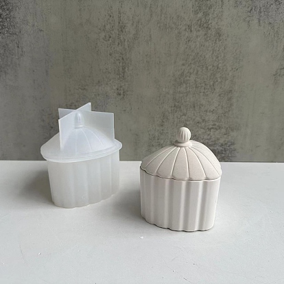 DIY Grooved Heart Storage Box Silicone Molds, Resin Casting Molds, For UV Resin, Epoxy Resin Craft Making