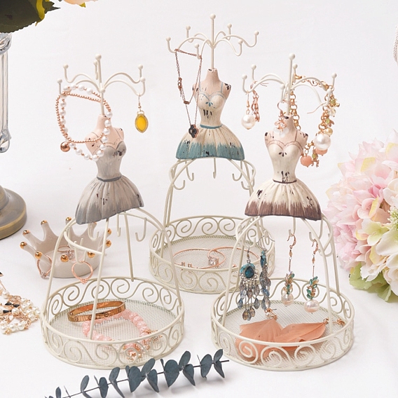Présentoirs à bijoux en fer, habiller
