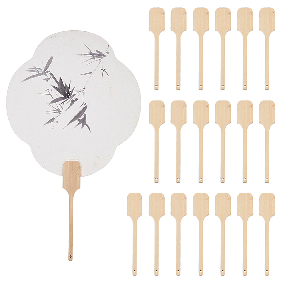 20шт. бамбуковая короткая ручка для веера