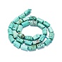 Natural Peruvian Turquoise(Jasper) Beads Strands, Nuggets, Semi-matte Style