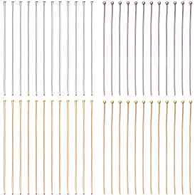 160шт 2 стили 304 штифты из нержавеющей стали с шарообразной головкой и 160шт 2 стили штифты с плоской головкой