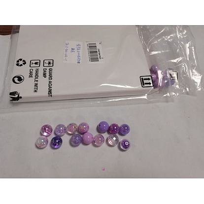 Opaque & Transparent Acrylic Beads, Round