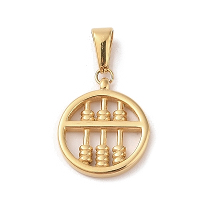 Вакуумное покрытие pvd 304 подвески из нержавеющей стали, плоские круглые подвески на счетах