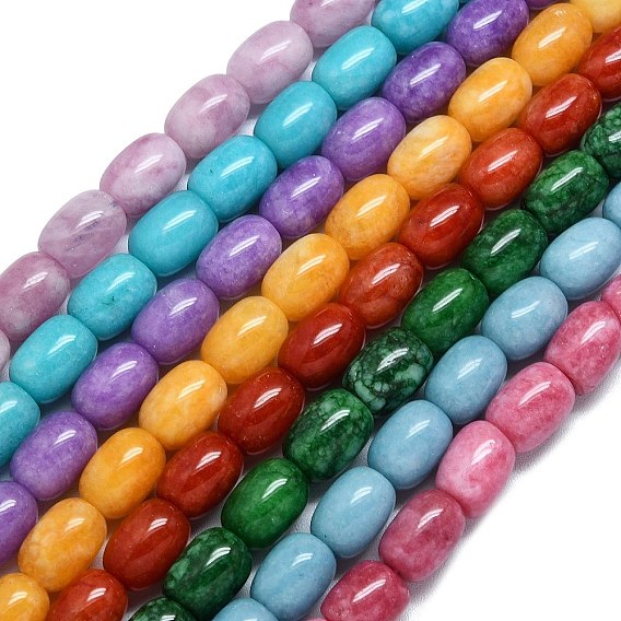 Натуральный Malaysia нефритовые бусы пряди, окрашенная и подогревом, баррель