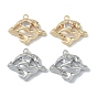 Brass Pendant, with Clear Cubic Zirconia