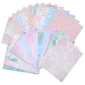 PandaHall Elite Scrapbook Paper Pad, for DIY Album Scrapbook, Greeting Card, Background Paper