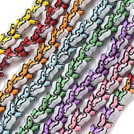 Прозрачные стеклянные эмалевые бусины, бусины ручной работы, бабочка, окрашенная и подогревом