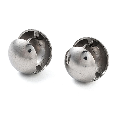 Серьги из 304 нержавеющей стали, круглые