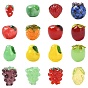 16 шт 16 стили ручной работы бусины лэмпворк, фрукты