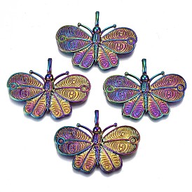 Plated Alloy Pendants, Cadmium Free & Lead Free, Butterfly