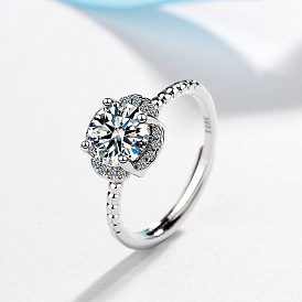 Fashionable and Elegant Zircon Ring - Unique Design, Stylish, Hand Jewelry.
