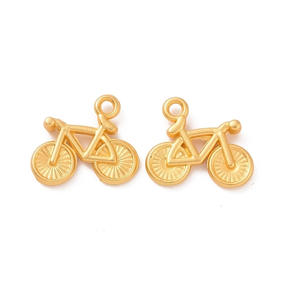Crémaillère pendentifs en alliage placage, charmes de vélo