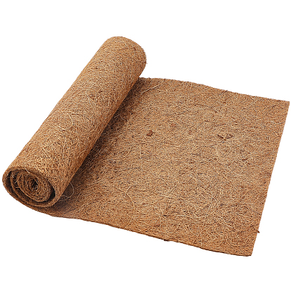 Декоративная композиция из кокосового волокна, для украшения горшечных растений