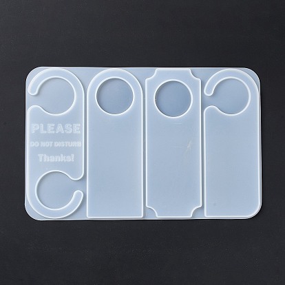 Doorplate Silicone Molds, Resin Casting Molds, for UV Resin & Epoxy Resin Craft Making, Mixed Shapes