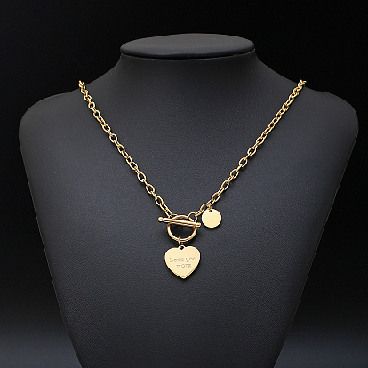 Подвеска в форме сердца из нержавеющей стали, цепочка или ожерелье для женщин на каждый день