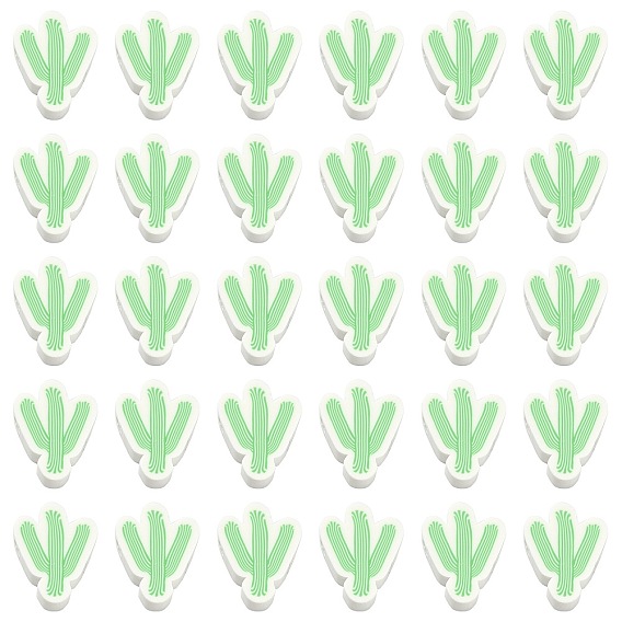 100шт. бусины из полимерной глины ручной работы в форме кактуса