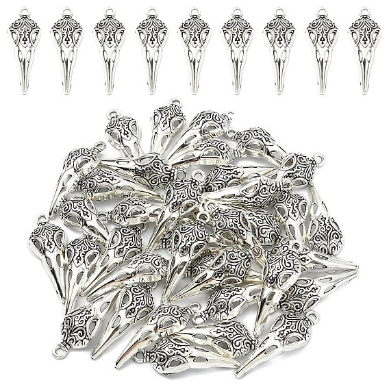 50шт. подвески из сплава в готическом стиле в тибетском стиле, голова птицы