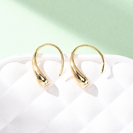 Серьги-подвески из латуни в форме капли, без никеля 