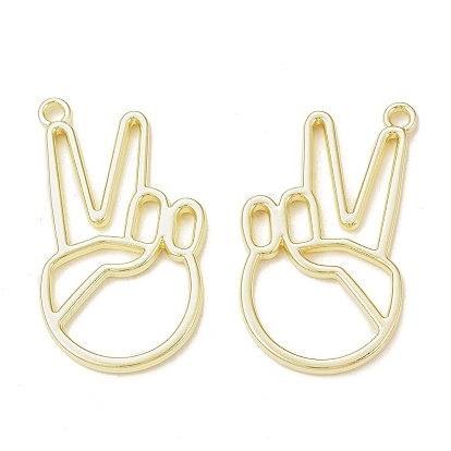 Alliage de placage de crémaillère pendentifs de lunette à dos ouvert à la main, pour diy uv résine, une résine époxy, Bijoux à fleurs pressées, sans cadmium et sans nickel et sans plomb