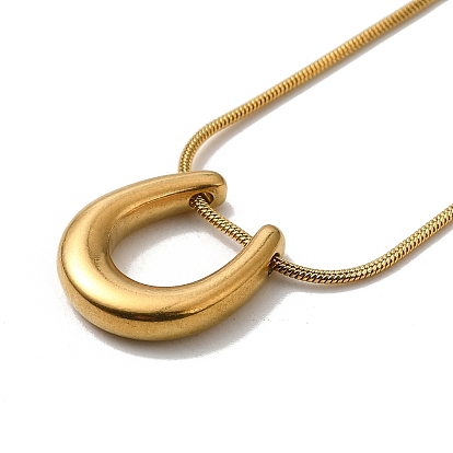 304 ожерелья-подвески в форме арки из нержавеющей стали с круглыми цепочками в виде змей
