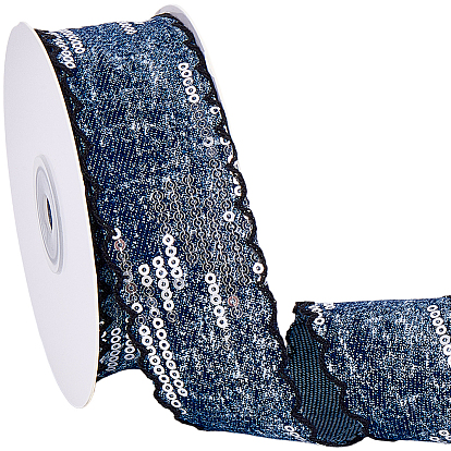 Полиэфирная лента, с блестка, аксессуары для одежды