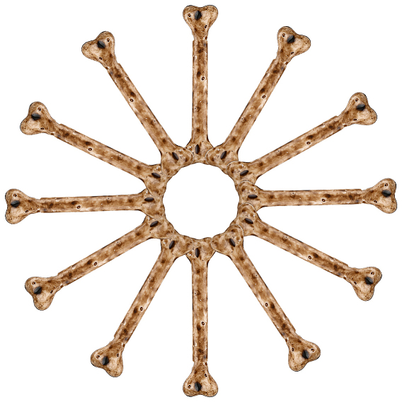 20шт. декоративная фигурка из смоляных костей, Хэллоуин украшения